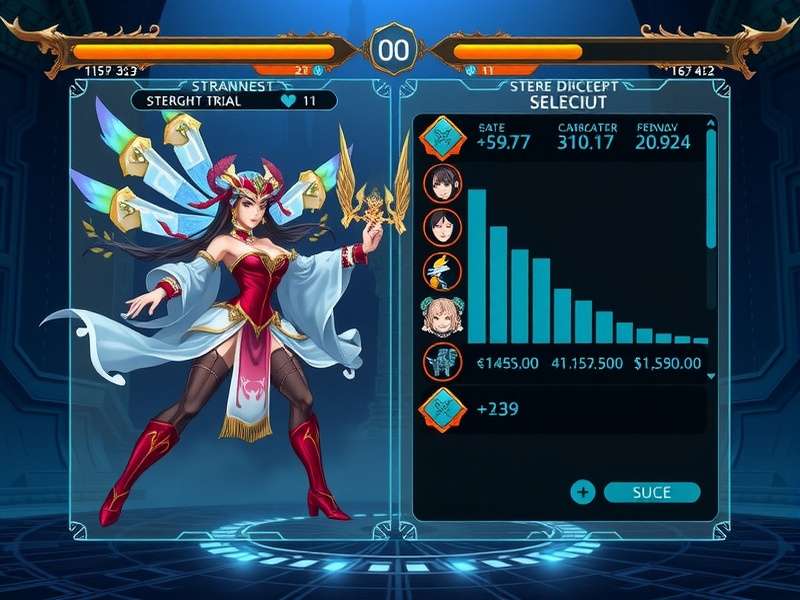 Goddess S Strength Trial gameplay screenshot showing combat